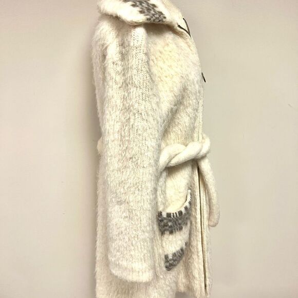 Icewool vintage long thick warm zip up wool jacket M - Picture 7 of 15